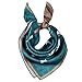 ANDANTINO 100% Small Square Pure Mulberry Silk Scarf -21' x 21'- Breathable Lightweight Neckerchief -Digital Printed Headscarf (Crane- Antique Painting), Medium