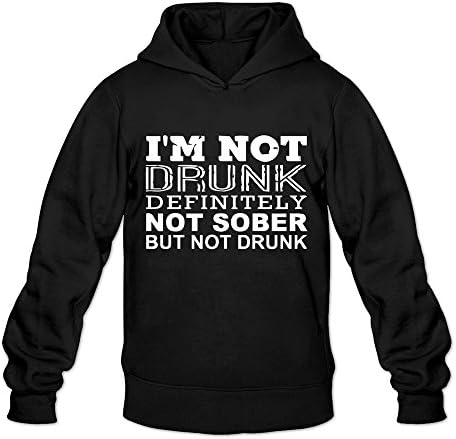 LINEINKE I Am Not Drunk Sweatshirt Hoodie For Men Black