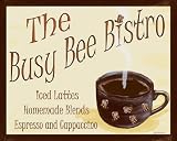Busy Bee Bistro by Grace Pullen poster print,10 in. x 8 in.