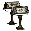 Art Glass Banker's Lamp - Rams (13.25 x 10.25")