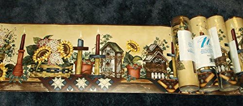 Home, Peace, Joy and Love Birdhouses Wallpaper Border By WTI