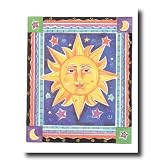 Celestial Sun Galaxy Kids Room Wall Picture 16x20 Art Print