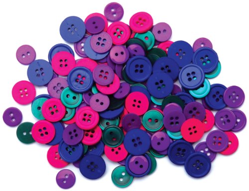 Blumenthal Lansing Favorite Findings Basic Buttons Assorted Sizes, 130/Pkg, Jewel
