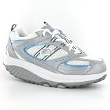 Skechers Shape Ups Fitness Junkie Silver Womens Trainers