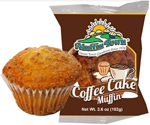 Muffin Town Individually Wrapped Coffee Cake Muffin, 3.6 Ounce -- 24 per case.