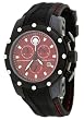 Corvette #CR281-CIPB Men's Black IP Stingray Series Black Silicone Strap Chronograpgh Watch