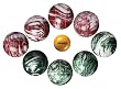 Halex Premier Bocce Set (109mm Striped Resin Balls)
