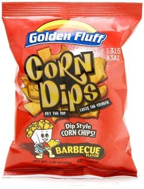 Small BBQ Corn Dips Case of 48 x 1.5 oz by Golden Fluff Products