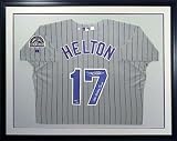 Todd Helton Colorado Rockies Framed Autographed Grey (Batting Champ) Away Jersey