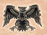 51Jx81rnXuL. SL160  Aztec Eagle by Opie Ortiz Tattoo Art Canvas Giclee Print