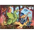 The Knight With The Dragon Silhouette Puzzle by Djeco