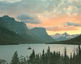 Willard Clay (Wild Goose Island & St. Mary Lake, Glacier National Park, MT) Art Poster Print - 16 X 20
