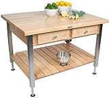 John Boos & Co. Electric Ergonomic Grande Kitchen Work Table CUCG21-ERGOLIF ....