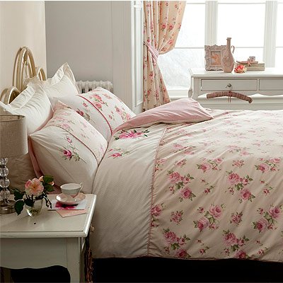 Verity Duvet Cover Set, Pink, Double