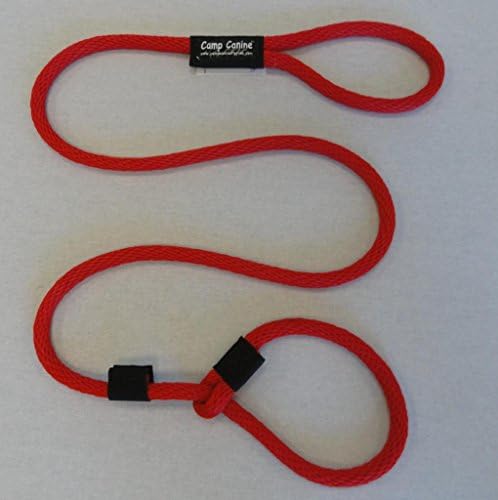 Camp Canine Slip Leash - Red, 5/8 inch width