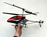 Gyro R/C – 3,5 Kanal Helikopter – FALCON 70cm – rotgold – OUTDOOR – RIESIGER HUBSCHRAUBER flugfertig – 3D Fly -