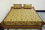 Indian Home Furnishing Hand Block Printed Cotton Double Bed Size Bedspread  ....