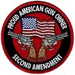 Proud American Gun Owner Second Amendment Embroidered Patch New Revolver Version