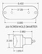 Truck-Lite Model 60 Stop/Turn/Tail & Front/Park/TurnOval Bulb Replaceable Red 60302R
