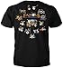 Famous Drums Set T-shirt (X-large, Black)