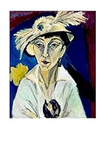 Especial Arte Lienzo Ritratto di Erna Schilling - Kirchner Ernst L Multicolor