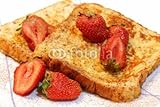 Wallmonkeys Peel and Stick Wall Decals - French Toast with Strawberries - 72