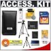 Nikon Coolpix 5811 Leather Carrying Case + 1GB Card + EN-EL10 Battery + Tripod + Accessory Kit for S200, S210, S500, S510, S520, S600, S700 Digital Cameras