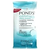 Ponds, Exfoliating Clean Sweep, Cucumber Cleansing Towelettes, 30 ct Container (Pack of 3)