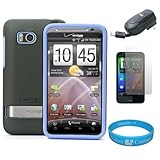 (Grey & Sky Blue) Vertex Duo Protector Case with Screen Protector for Veriz ....