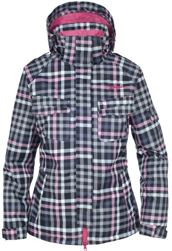 Trespass Women's Jess Hedonic Snowboard Jacket, Blossom Check, Small