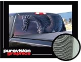 DRAGON 22 x 65 -Rear Window Graphic- decal tint film vinyl see