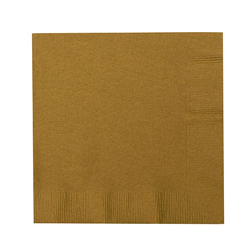 Weddingstar Luncheon Size Napkins, Gold, 50-Pack Weddingstar Luncheon Size Napkins, Gold, 50-Pack