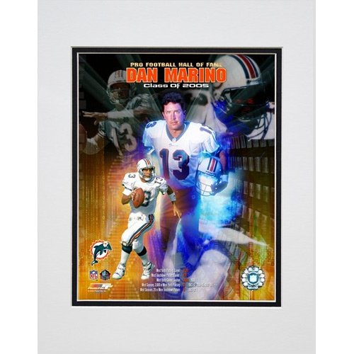 Photo File Miami Dolphins Dan Marino Hall of Fame Matted Photo