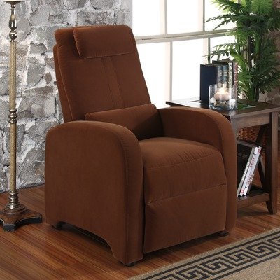 Rissanti 754 Carmel Recliner in Chocolate Micro-Suede