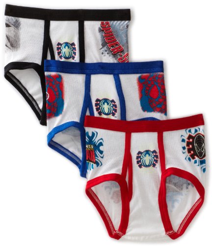  Fruit of the Loom Boys 2-7 3-Pack Spiderman Briefs Prints