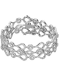 14K White Gold Diamond Bracelet - 6.50 Ct. -- LIFETIME WARRANTY
