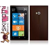 Skinomi TechSkin - Natural Dark Wood Techskin & Screen Protector For Nokia Lumia 900
