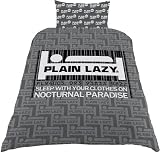 Plain Lazy 'Barcode' Single Duvet