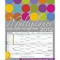 Multiplaner - Colour your time Familienplaner 2012. 8 Spalten. Mit Datumsschieber