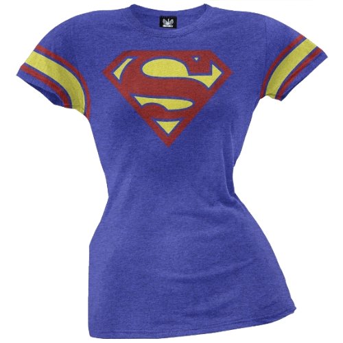  Superman - Distressed Logo Juniors T-Shirt
