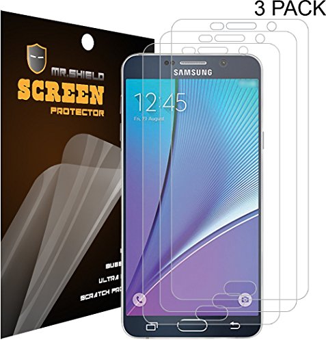 Galaxy Note 5 Screen Protector Mr Shield® For Samsung Galaxy Note 5 Anti-Glare Screen Protector with Lifetime Replacement Warranty