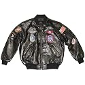 Youth Leather MA-1 with Patches