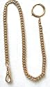 #148-1 14K Gold Filled Made in USA Quality Watch Chain with Large Spring Ring-New Stock