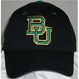 Baylor Bears One-Fit NCAA Cotton Twill Flex Cap (Black)