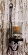 Antique Brown Finish Metal Wall Sconce