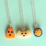 Handmade Macaroni and Cheese Three-Way Best Friend Necklaces