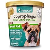 NaturVet Coprophagia Plus Breath Aid Soft Chew - 70Ct
