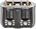 Kitchen & Housewares : Oster 6318 4 Slice Side by Side Toaster, Brushed Stainless Steel