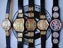 WWE JAKKS 6 FIGURE BELTS COMPLETE SMACKDOWN COLLECTION