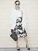 PERSUN Women Floral Midi A-Line Skater Skirt